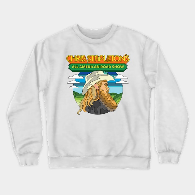 Chris folk_musician_5 Crewneck Sweatshirt by Kneaded Designs